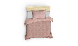 L'essentiel linge de maison Juego de funda de edredón individual Pure - Powder